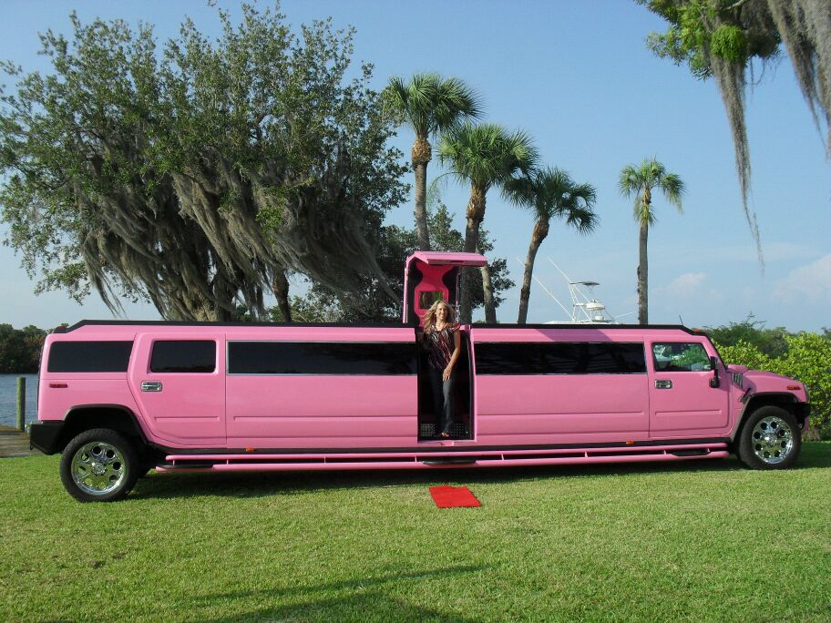 Vero Beach Pink Hummer Limo 